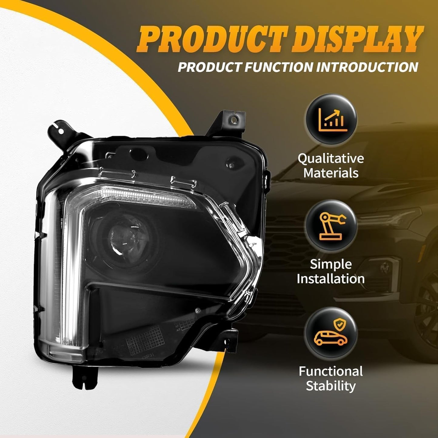 Faro delantero, delantero izquierdo, para traverse 2022-2024.