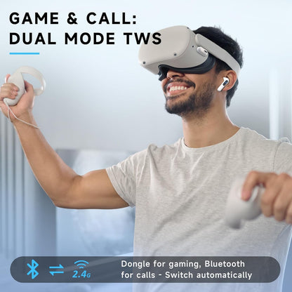 RYR Auriculares inalámbricos para juegos de 2.4 GHz.(USADOS)
