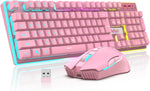 Combo de teclado, mouse inalámbricos p/juegos, Redthunder.