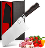 Cuchillo de carnicero imarku, mango de madera de Pakka.