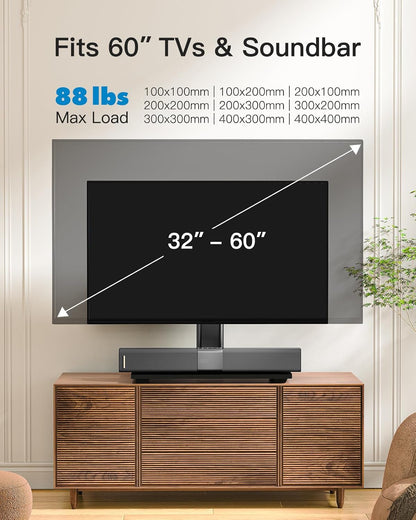 PERLESMITH Soporte Universal para TV – Soporte para TV de 32 a 55 Pulgadas