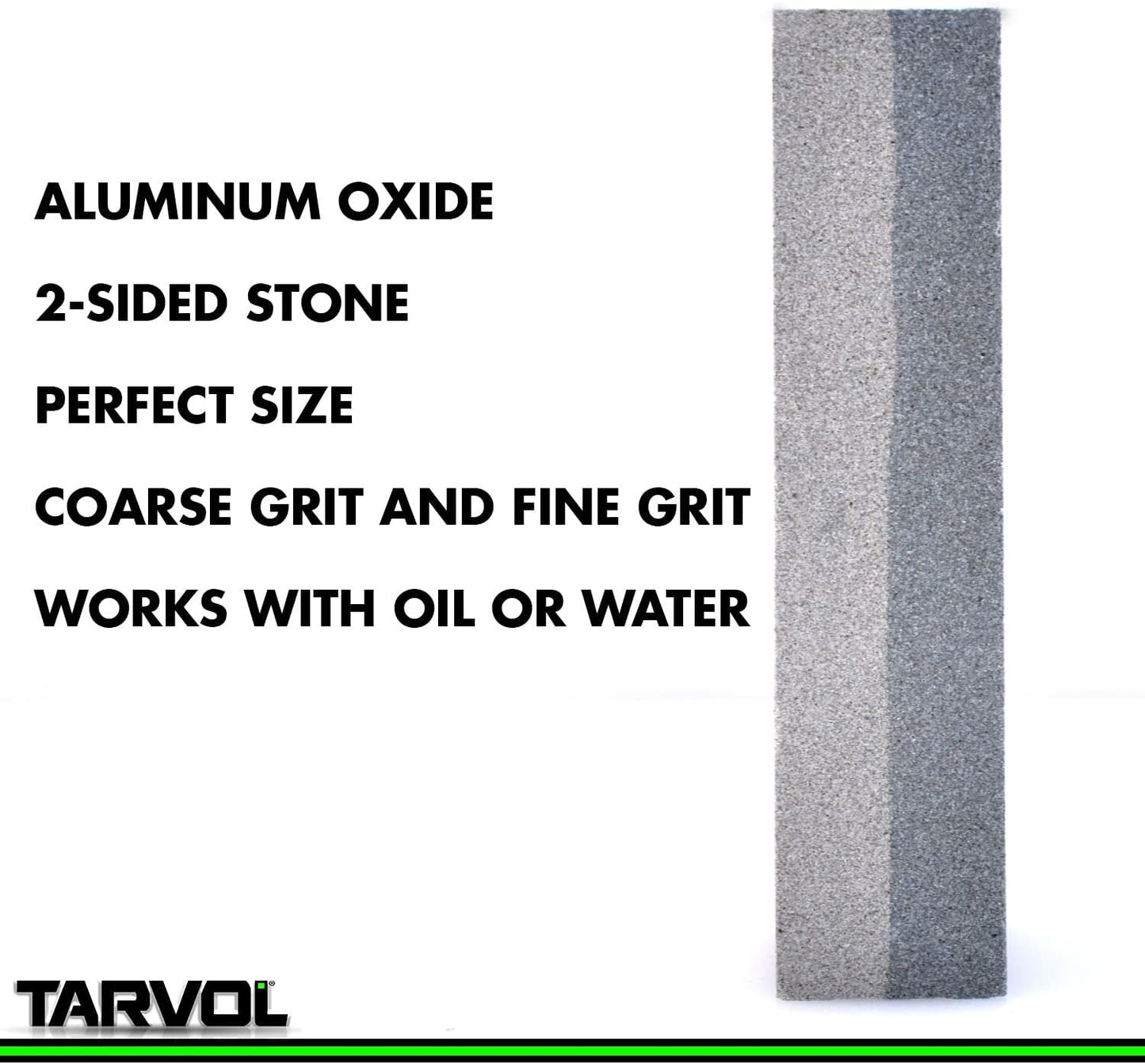 Piedra afiladora para cuchillos y herramientas (de 2 caras).