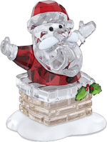 Figura de Swarovski, Santa Claus y Chimenea 5701507, Original.