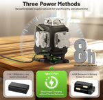 Nivel Láser Huepar 4D 4x360 Verde Bluetooth Autonivelante  S04CG