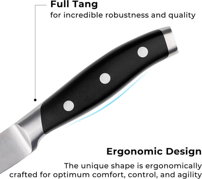 Linoroso, cuchillo de cocina de 3.5", acero al carbono aleman.(USADO)
