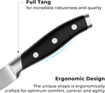 Linoroso, cuchillo de cocina de 3.5", acero al carbono aleman.