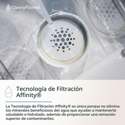Jarra con filtro Clearly Filtered, 2.3 LT, Microplásticos PFAS y plomo