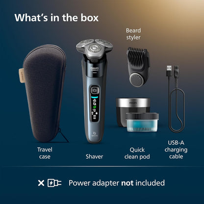 Afeitadora eléctrica, Philips Norelco i9000, en seco y húmedo, 360º.