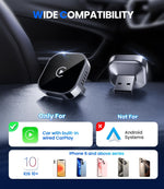 Adaptador inalámbrico Teeran CarPlay 2025 para Iphone