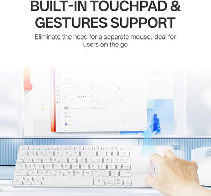 Teclado inalámbrico portátil RAPOO E900T con panel tactil