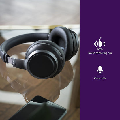 Philips Audio TAH9505 Auriculares Híbridos con Cancelación Activa de Ruido.