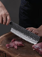 Cuchillo Nakiri Hoshanho, para carne y verduras, 18 cm, ergonómico.