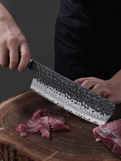 Cuchillo Nakiri Hoshanho, para carne y verduras, 18 cm, ergonómico.
