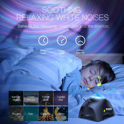 Proyector luces nocturnas Galaxia Aurora altavoz Bluetooth