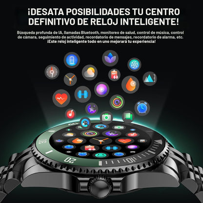 Reloj inteligente DA GPT 2025, impermeable, pantalla AMOLED de 1.19.