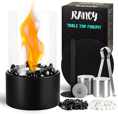 Chimenea de sobremesa Rancy, sin humo, decoración moderna.