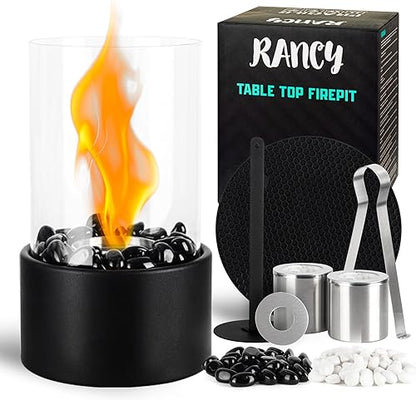 Chimenea de sobremesa Rancy, sin humo, decoración moderna.
