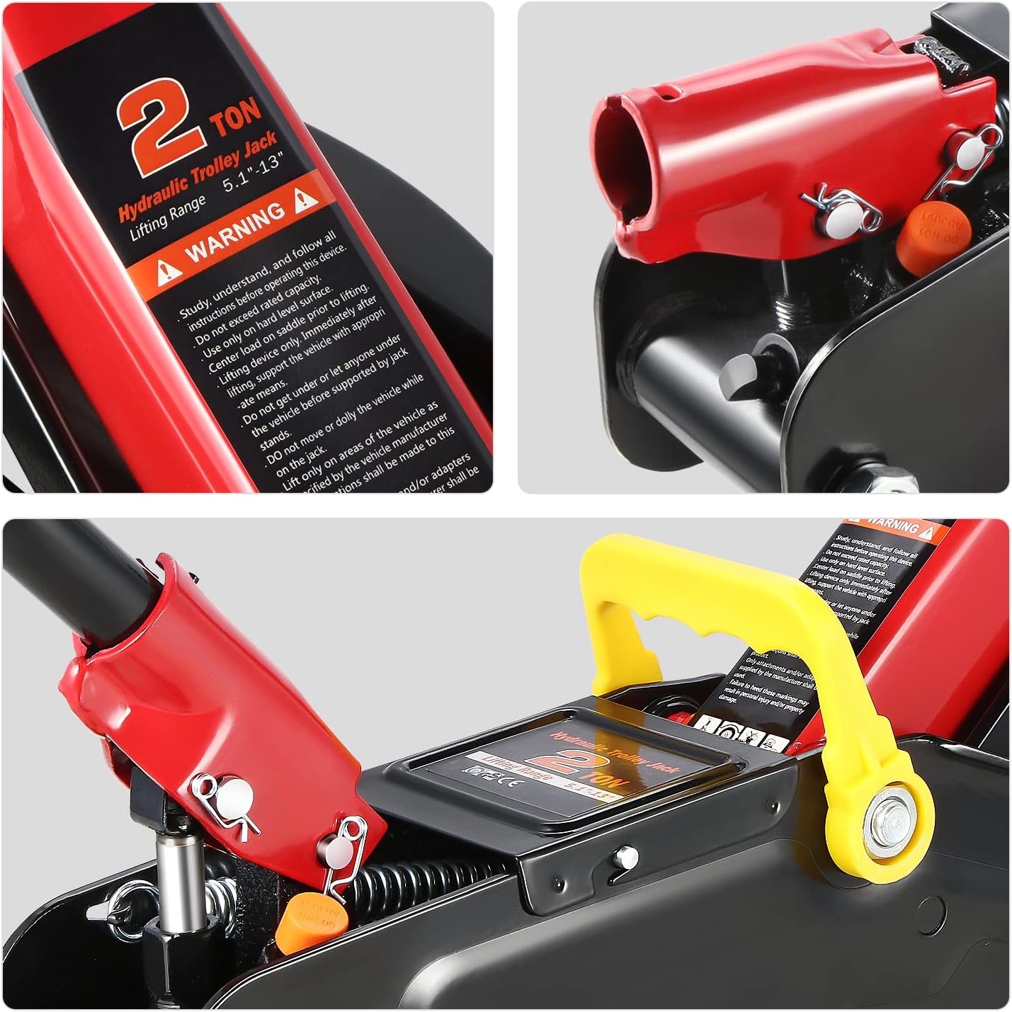 Kit de gato hidráulico, con 2 soportes, 2TON. (USADO).