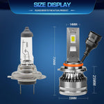 Bombillas LED para faros delanteros, H8, H9, H11, 6500K.