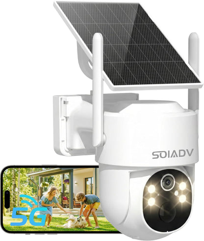 Cámara Seguridad Solar Inalámbrica 2K Exterior Wifi