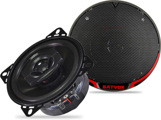 Altavoces coaxiales para audio de coche, con parrilla extraíble.