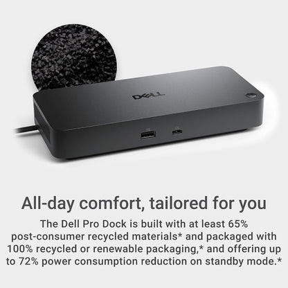 Dell Pro Dock WD25, USB Tipo C con Conector DP, DisplayPort/HDMI/USB 3.2