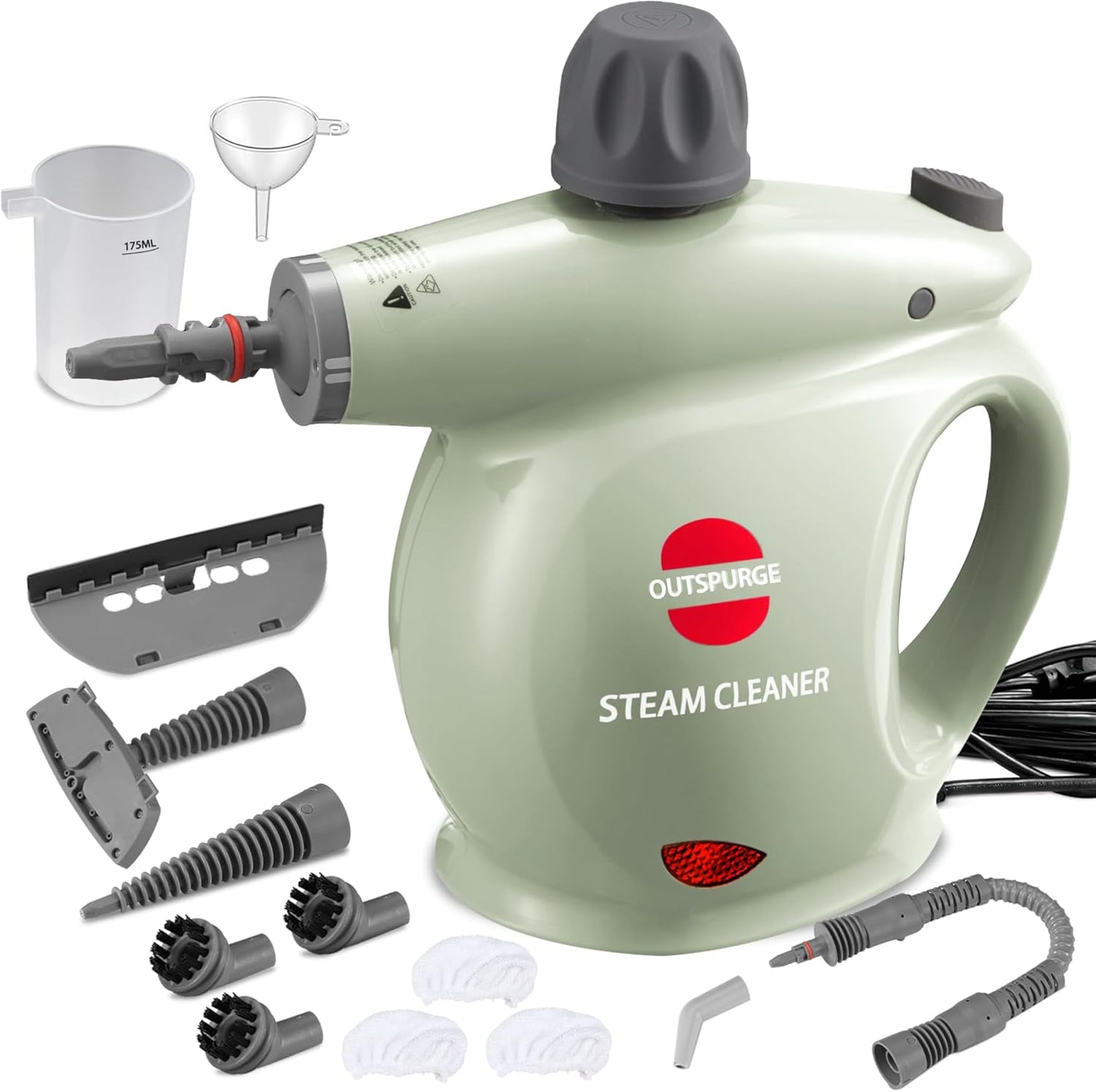 Limpiador de vapor de mano sin quimicos con 13 acc Outspurge