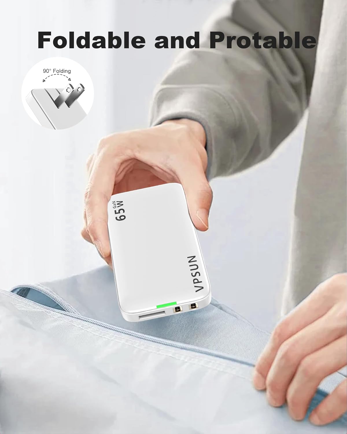 Cargador de pared USB-C GaN de 65 W VPSUN