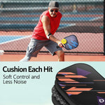 Niupipo  MX-19  Paletas de Pickleball,Juego de 4 Bolas y 1 Bolsa.