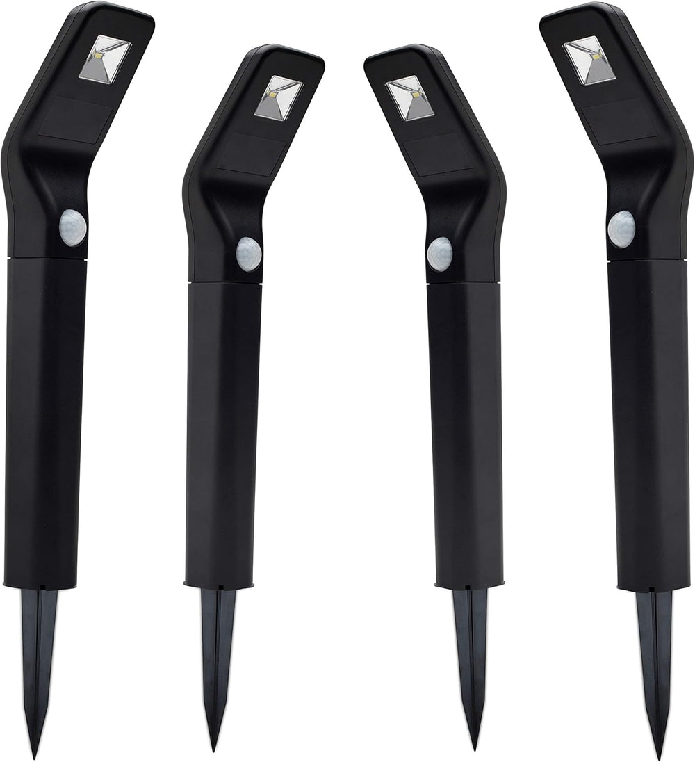 Morvat, Luz solar con sensor de movimiento, para jardin, paisaje.