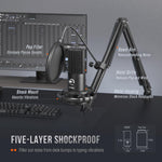 Micrófono Fifine Amplitank T669, USB Condensador de Estudio.