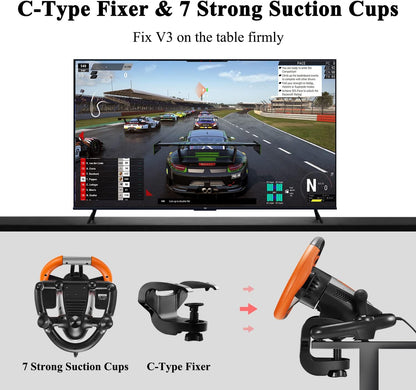 Volante y Pedales para videojuegos, PXN V3 Pro, para PC, PS3, etc.