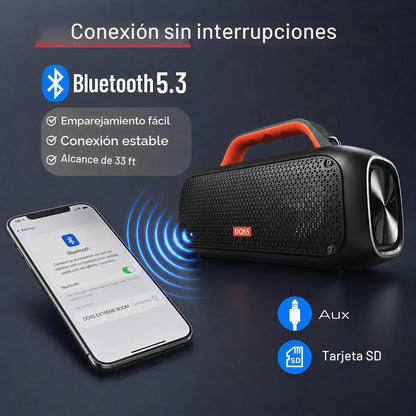 Altavoz DOSS Extreme Boom, Bluetooth con sonido potente de 60 W