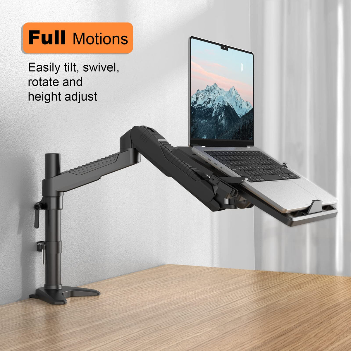 Brazo soporte Klearlook 2 en 1 para monitor y laptop con montaje VESA — vista 2