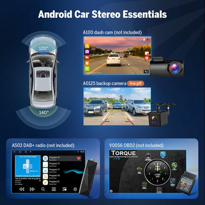 Estéreo Eonon Mazda 3 2010-2013 Android 14 CarPlay 4+64GB