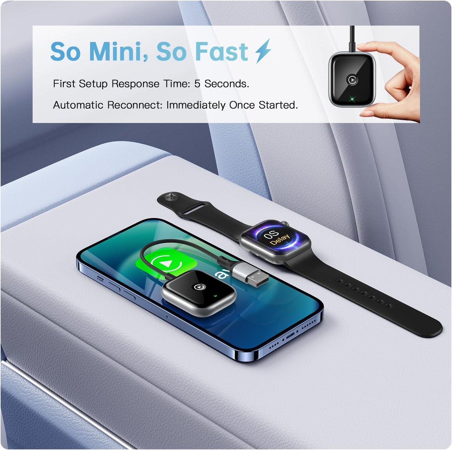 Adaptador inalámbrico CarPlay para Apple CarPlay