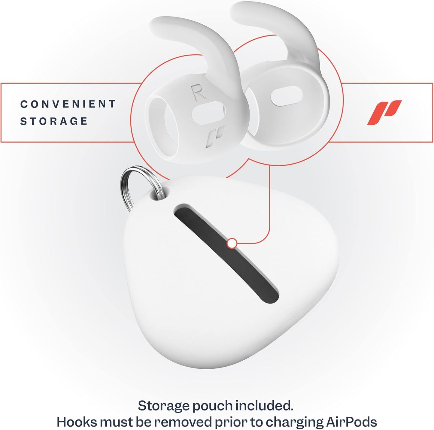 4 Pares De Fundas Para AirPods Pro 2 Ganchos Para Las Orejas