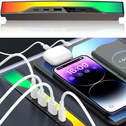 Model y Hub USB con Tesla Ambient Lighting Modelo 3 consola central. USADO