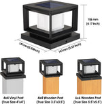 Luces Solares para Postes, 8 piezas, Impermeables con efecto brillo.