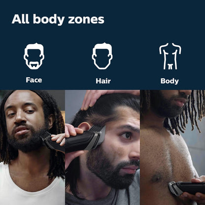 Recortadora de barba, cabello, cuerpo, Philips Norelco Multigroom 5000