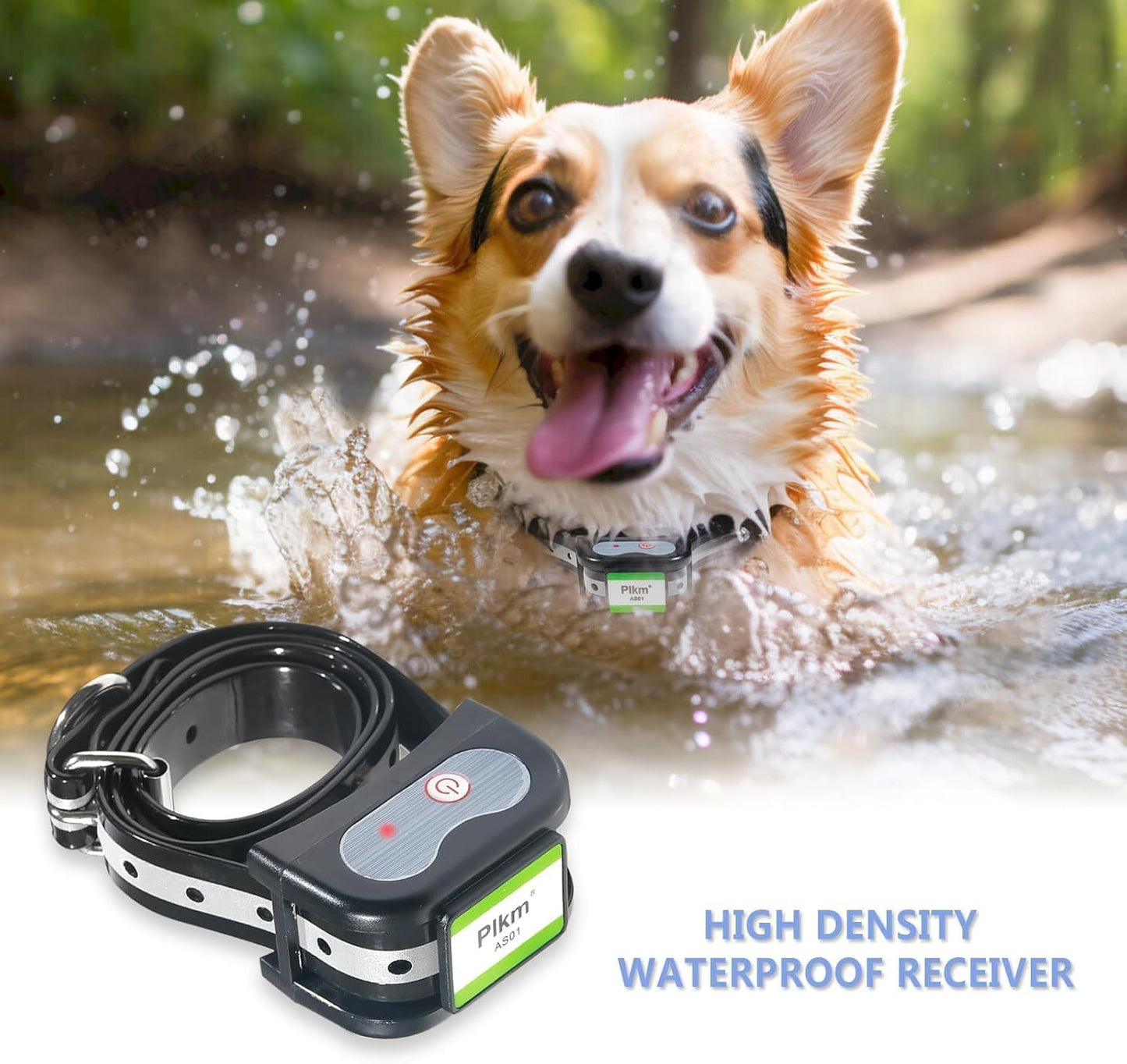Cerca inalámbrica para perros, transmisor AI alarma inteligente.