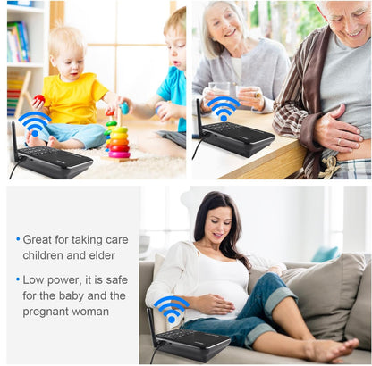 Wuloo Intercomunicadores inalámbricos para el hogar 2 PACK