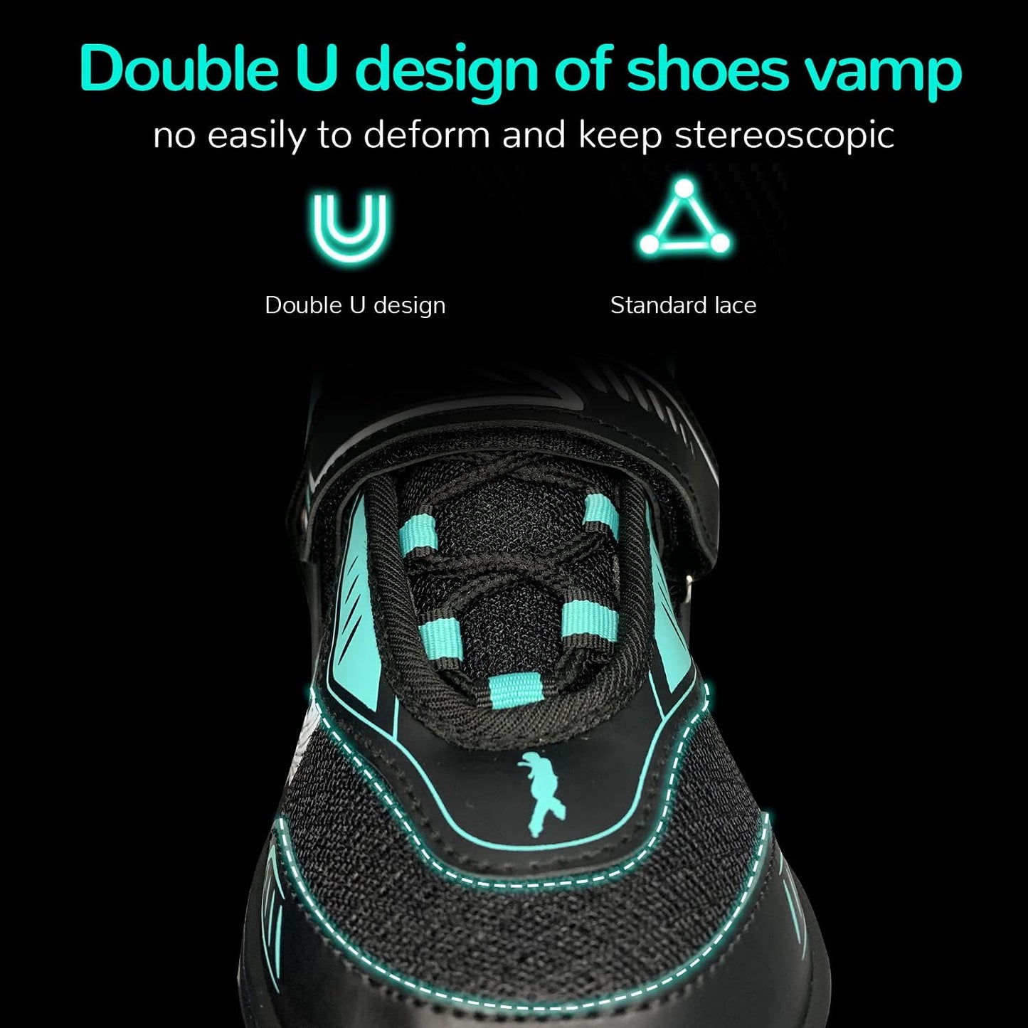 KDJ Patines en línea para niños, patines ajustables con 4 ruedas iluminadoras