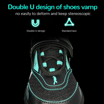 KDJ Patines en línea para niños, patines ajustables con 4 ruedas iluminadoras