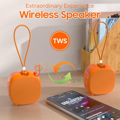 Altavoz portátil Bluetooth inalámbrico, IPX5, TWS, luces RGB.