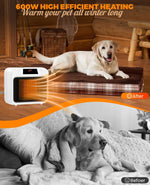 Calentador de casa para mascotas, con termostato, cable antimasticable.