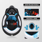 Casco de motocross infantil / juvenil con gafas, guantes y bolsa, DOT-M