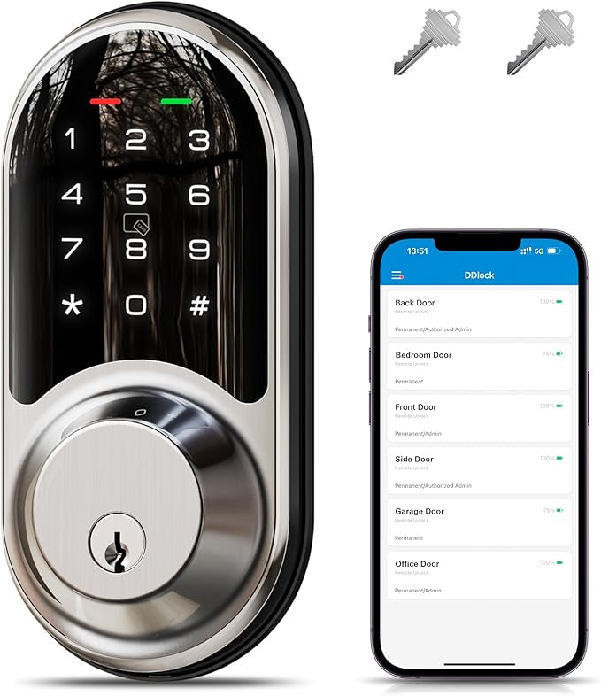 Cerradura Inteligente Veise WiFi Huella App Touch