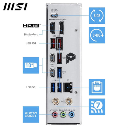 Tarjeta Madre MSI B850M-A WiFi AM5 DDR5 PCIe 5.0 Ryzen