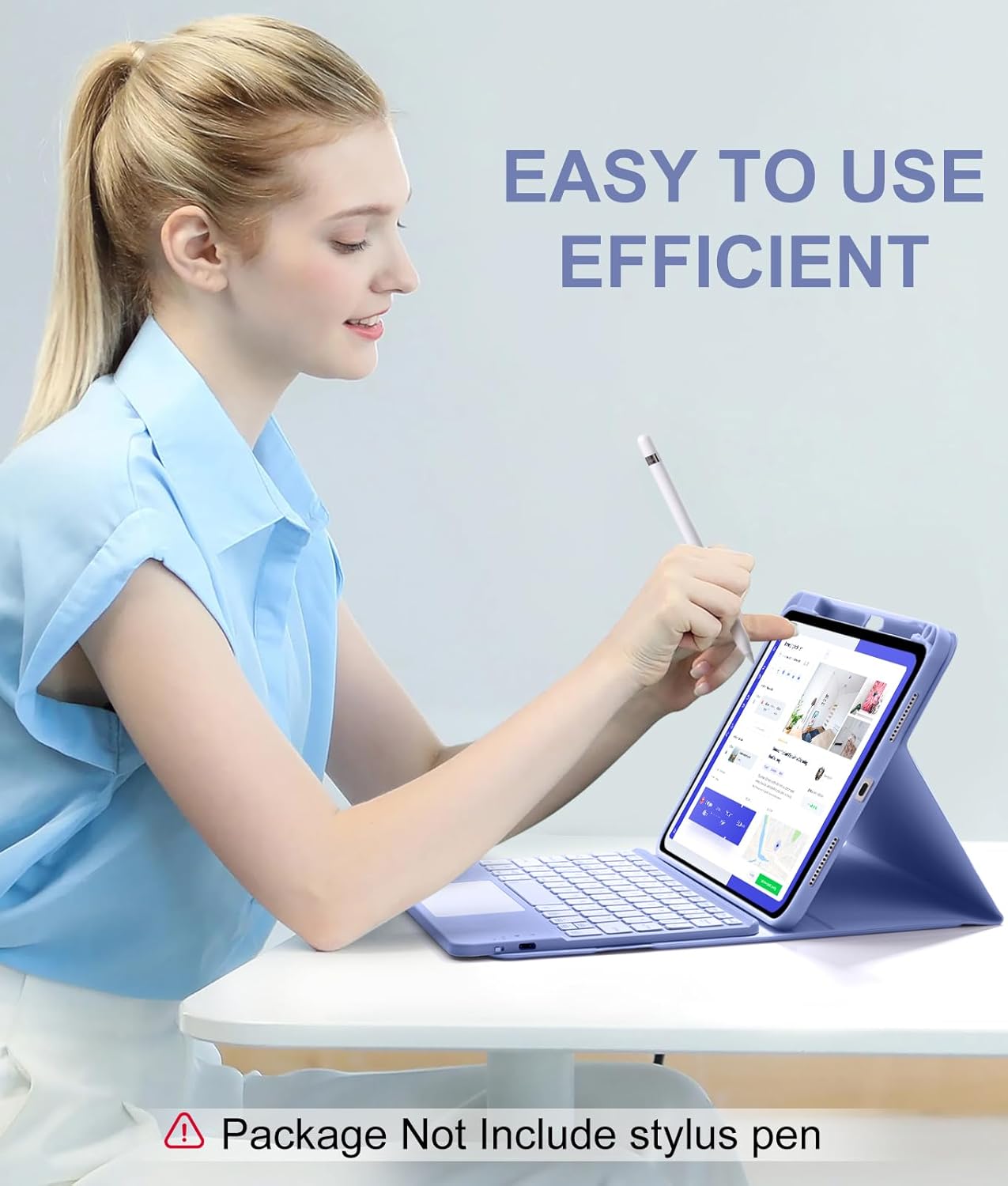 Funda con teclado trackpad iPad de 11ª y 10ª generación (USADO)